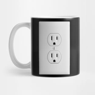 Fake Wall Outlet sticker (Accurate Size) Mug